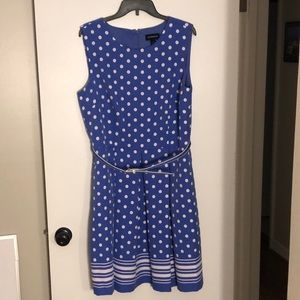 Carolina blue dress with pleated skirt
